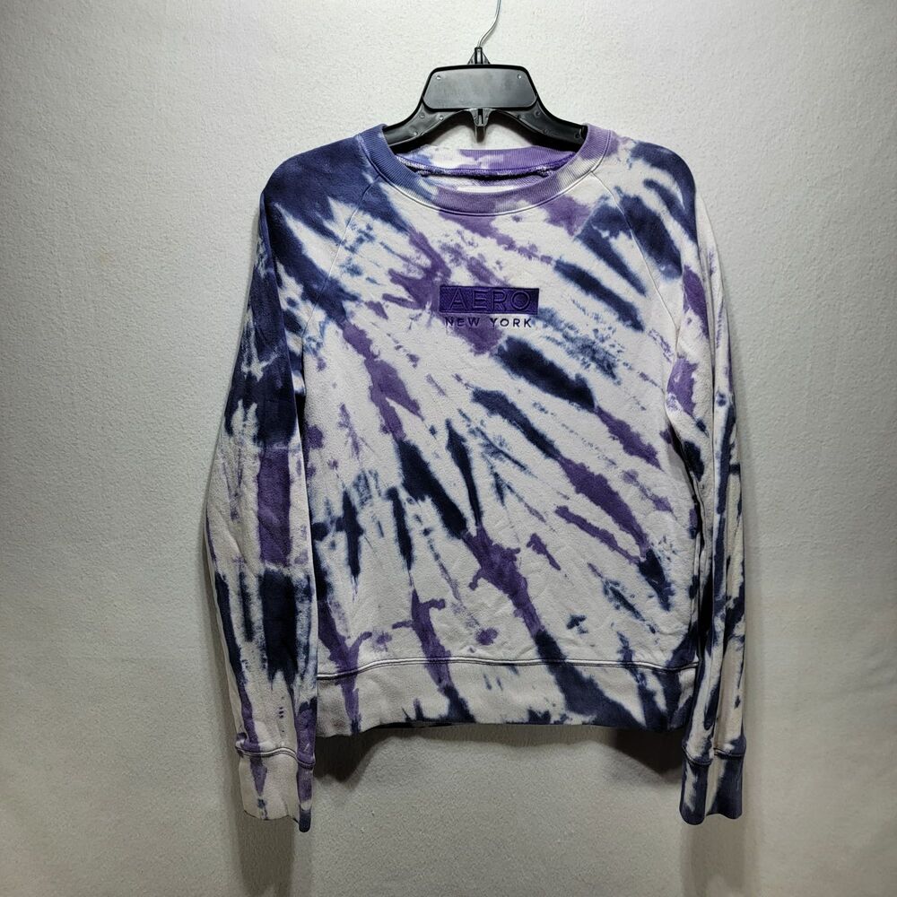Women's Aeropostale Mauve Sweatshirt Distressed Size XS Purple